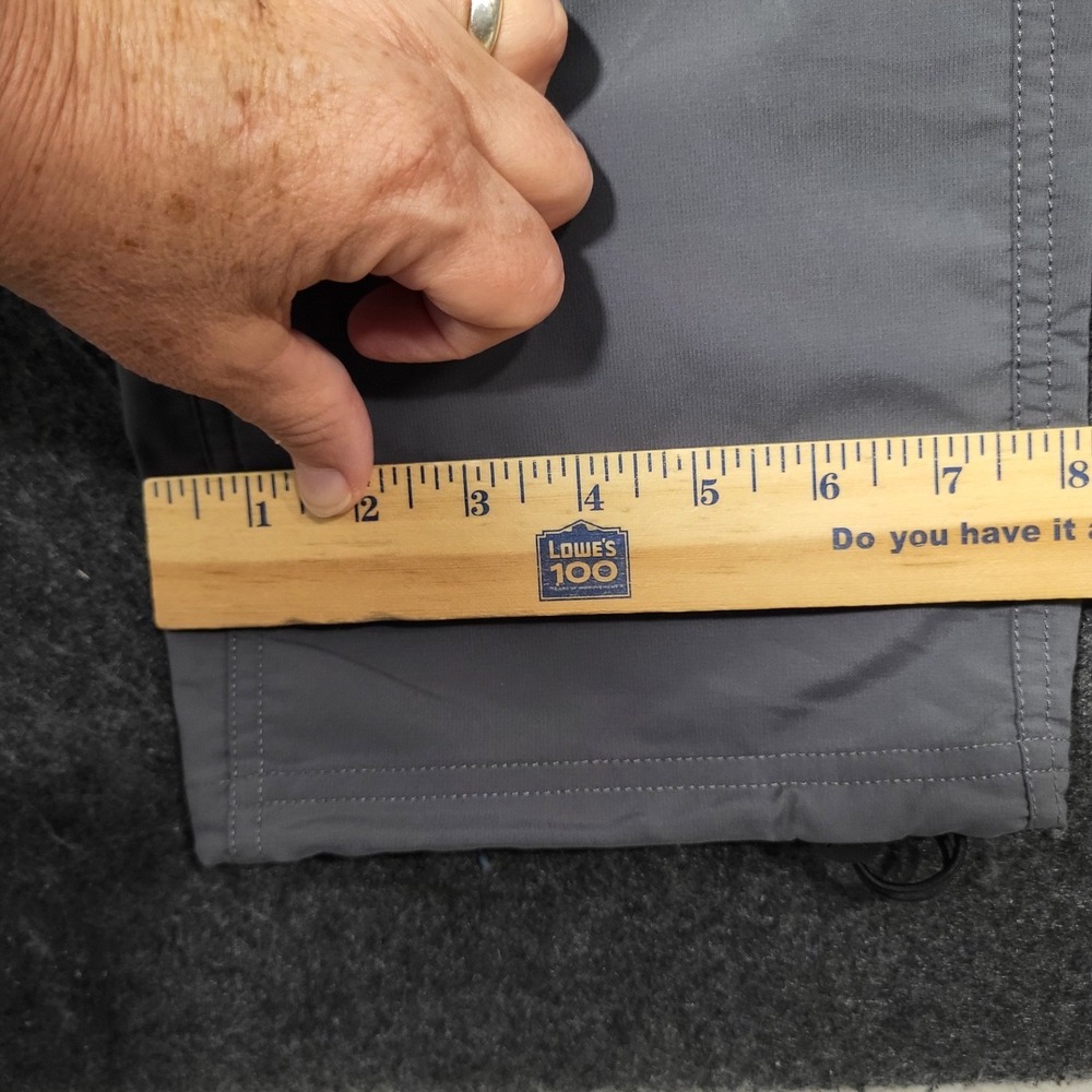 Patagonia Gray Technical Hiking Pants Straight Leg Adjustable Hem Mens 32 - Picture 6 of 12